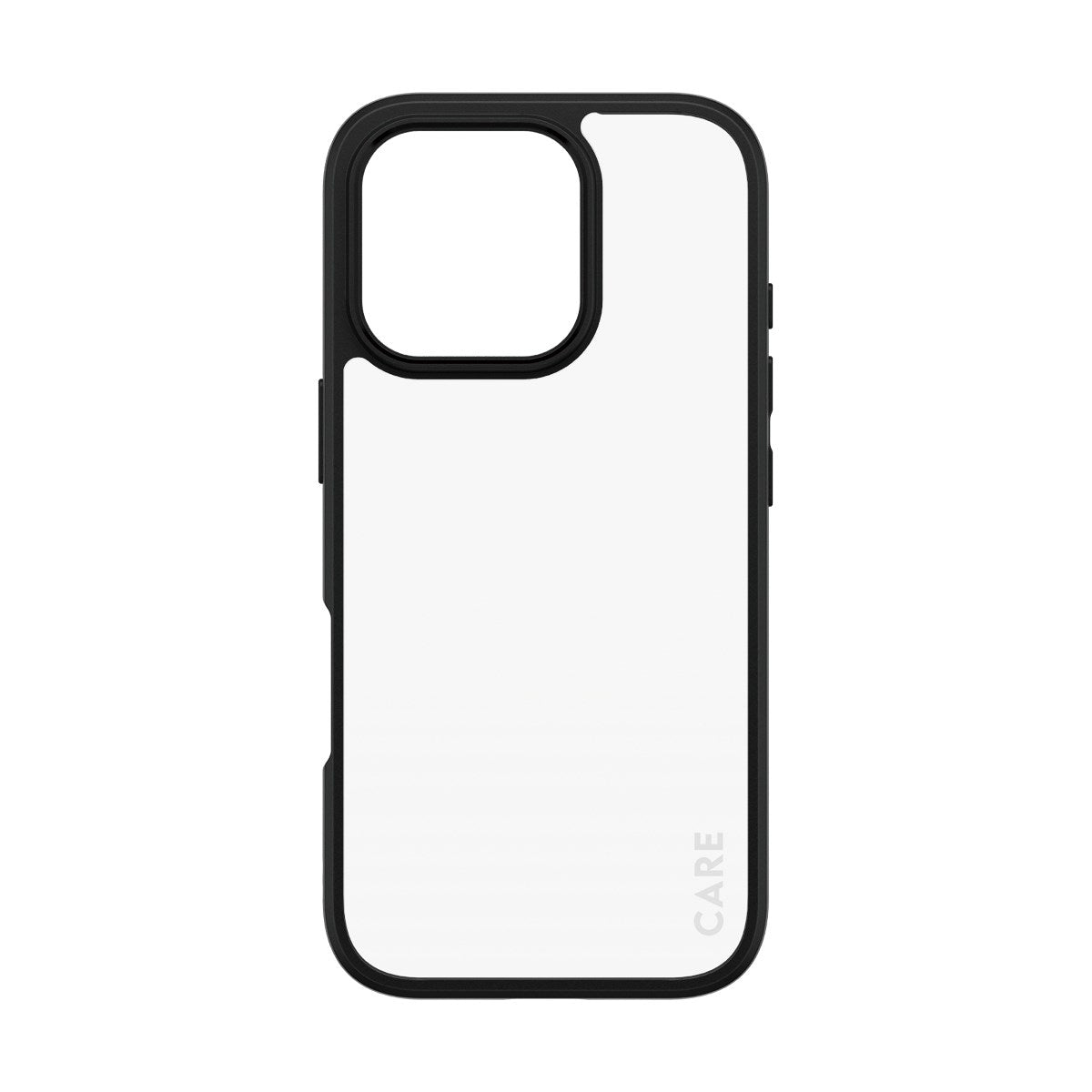 CARE by PanzerGlass® Flagship Case Transparent Urban Combat m. Schwarz Rahmen iPhone 16 Pro